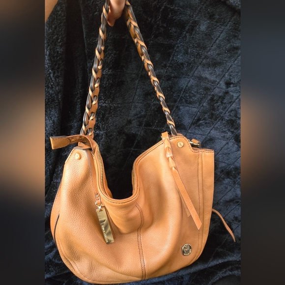 Vince Camuto Tan Leather Shoulder Bag - Picture 1 of 16